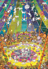 Пазл Clementoni 1000 деталей: Цирк, Mordillo