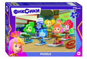 Пазл Step puzzle 260 деталей: Фиксики. Новый сезон