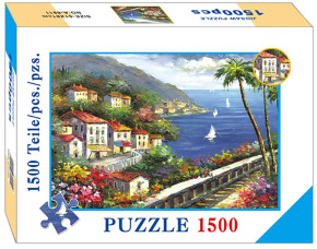 Пазл Royaumann 1500 деталей: Солнечный городок