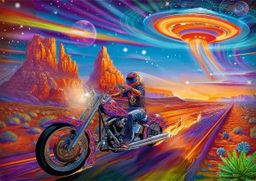 Пазл Trefl 1000 деталей: DreamScapes. Безумная поездка