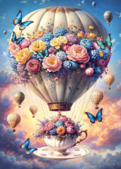 Пазл Cherry Pazzi 1000 деталей: Цветочный воздушный шар