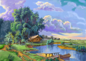 Пазл Фрея 500 деталей: Родные просторы