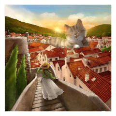 Пазл Pintoo 900 деталей: Luna. Красная крыша