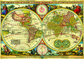 Пазл Step puzzle 4000 деталей: Историческая карта. 1657