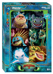 Пазл Step puzzle 160 деталей: Как приручить дракона - 3 (DreamWorks)