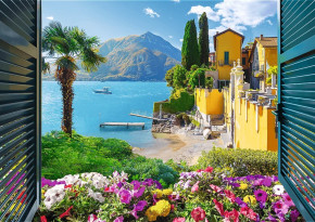 Пазл Trefl 1000 деталей: Вид на озеро Комо