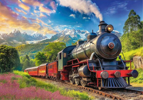 Пазл Trefl 1000 деталей: Путешествие на поезде