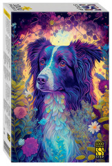 Пазл Step puzzle 1000 деталей: Акварельный пёс