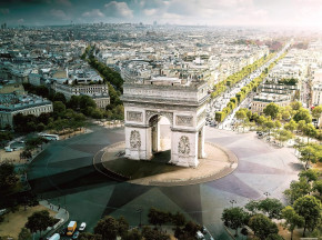 Пазл Pintoo 1200 деталей: ГенриДо. Триумфальная арка, Париж