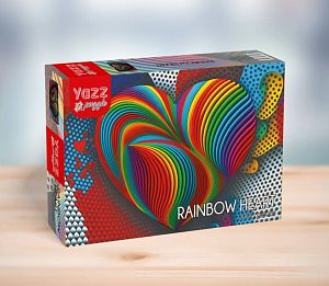 Пазл Yazz 1000 деталей: Радужное сердце
