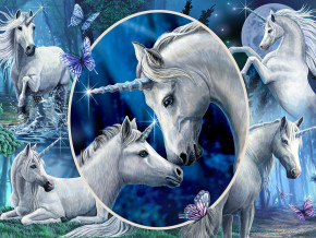 Пазл Prime 3D 500 деталей: Коллаж. Единороги