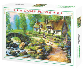 Пазл Royaumann 1000 деталей: Домик у речки