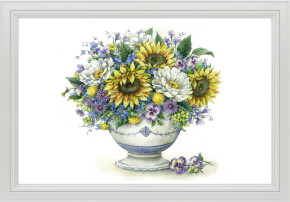 Пазл Фрея 2000 деталей: Букет с подсолнухами