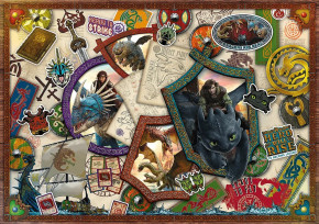 Пазл Trefl 1000 деталей: Как приручить дракона - Герои