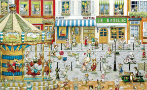 Пазл 1000 деталей Pintoo: SMART Рай для кошек