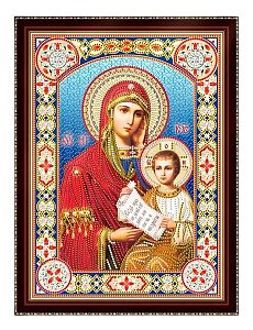 Алмазная мозаика с подрамником Рыжий Кот: Икона Божией Матери (частичное заполнение)