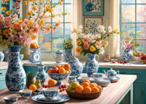 Пазл Cherry Pazzi 2000 деталей: Утро на моей кухне