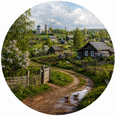 500 деталей, круглый