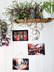 Картина интерьерная на стену, постер Девочка и луна