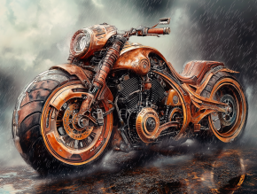 Картина интерьерная на стену, постер Мотоцикл